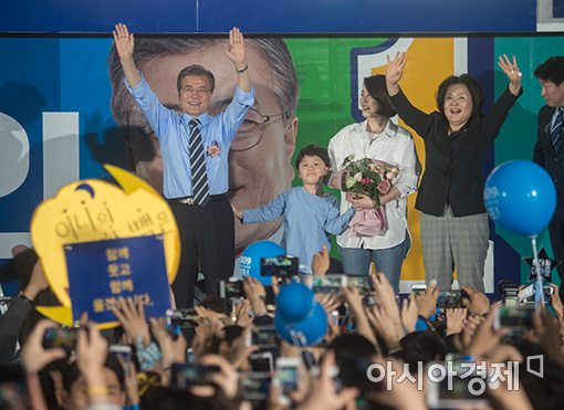 [포토]마지막 유세에 함께하는 가족들