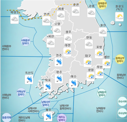 [오늘 날씨] 대선 당일, 전국 흐리고 비…미세먼지 보통