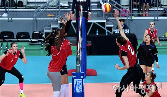 [포토]실력 겨루는 트라이아웃 참가자들