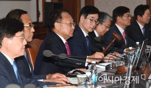 [포토]국무회의 주재하는 유일호 경제부총리