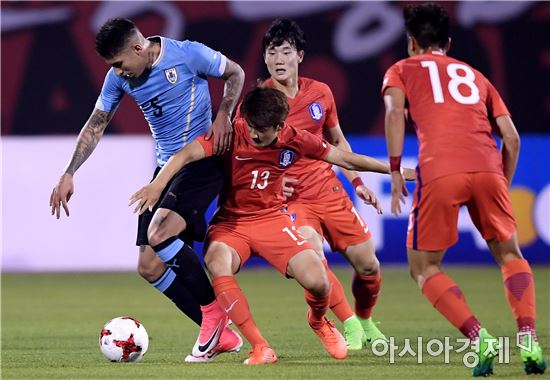 [포토]압박 수비하는 U-20대표팀