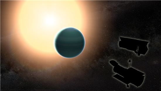 ▲'따뜻한 해왕성'이란 애칭을 가진 외계행성이 발견됐다.[사진제공=NASA]