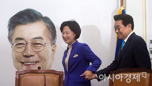 [포토]전병헌 신임 정무수석, 추미애 대표 예방