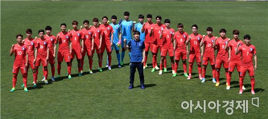 [포토]파이팅 외치는 U-20 축구대표팀