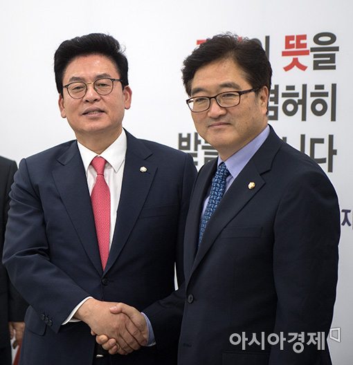 [포토]자유한국당 찾아간 우원식 신임 원내대표