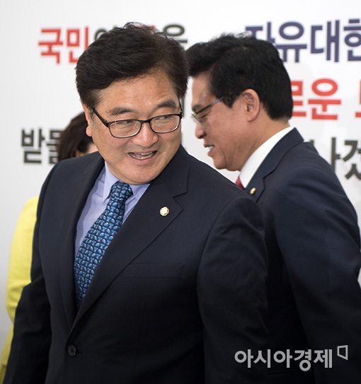 [포토]자유한국당 찾은 우원식 신임 원내대표