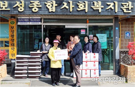 보성종합사회복지관, 독거노인 후원품 전달