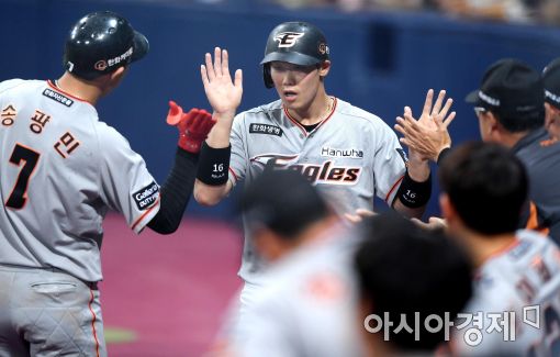 [포토]하주석, '타점에 득점까지'
