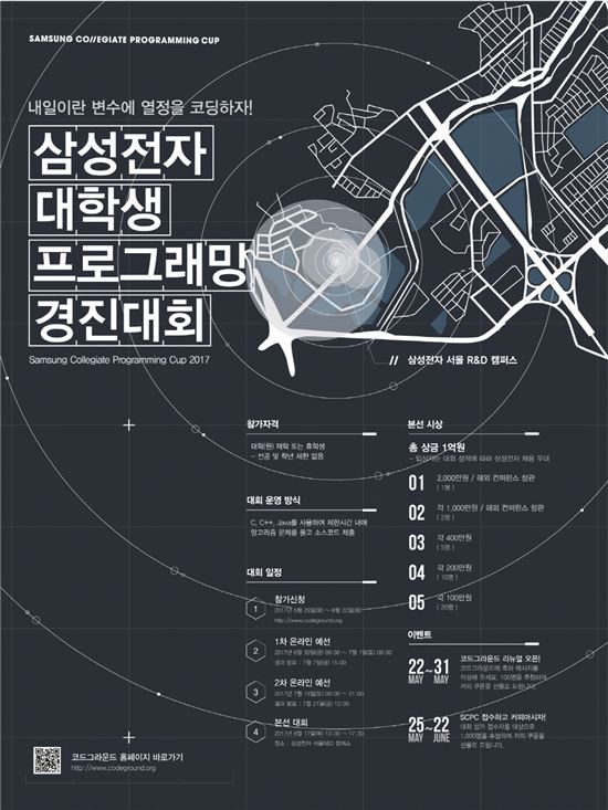 삼성, 3회 대학생 프로그래밍 경진대회 참가자 모집 