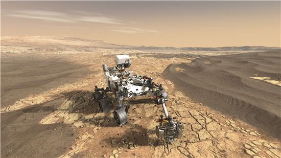 ▲나사가 오는 2020년에 발사할 '화성 2020' 착륙 탐사선의 이미지를 공개했다.[사진제공=NASA]