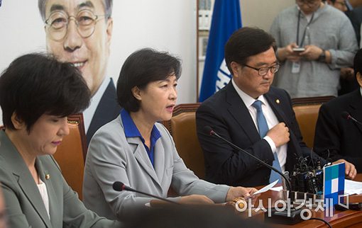 [포토]발언하는 추미애 대표