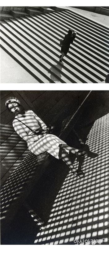 '계단(1929)' (위)/ '라이카를 든 소녀(1934)'