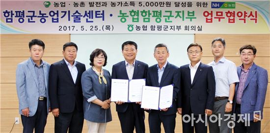 함평군농업기술센터⇔농협중앙회함평군지부 업무협약 체결