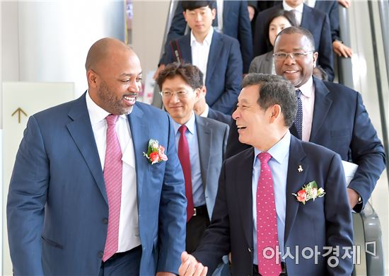 윤장현 광주시장, GE-한전 에너지밸리 투자 추진단 발족식 참석