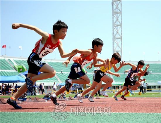 제 45회 전국소년체육대회의 육상경기 모습(출처=대한체육회 홈페이지 캡쳐)