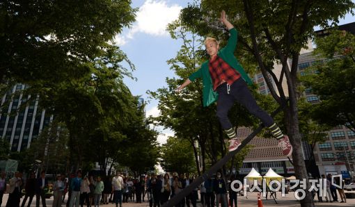 [포토]하늘을 걷는 사나이