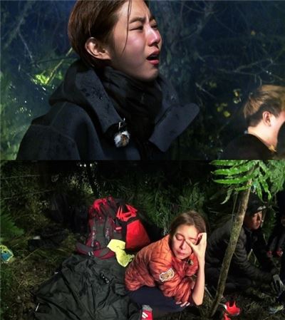 '정글의 법칙' 유이, 김병만 걱정에 '눈물'