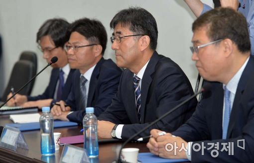 [포토]업무보고 참석한 원자력안전위원회 관계자들