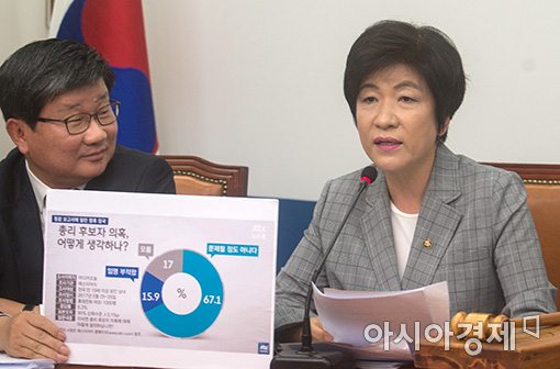 [포토]김영주, "국민 절반 이상이 이낙연 후보자 긍정평가"