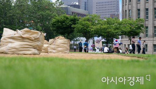 [포토]철거된 탄핵무효 불법 텐트촌