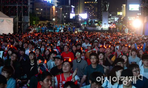 [포토]광장 메운 붉은악마