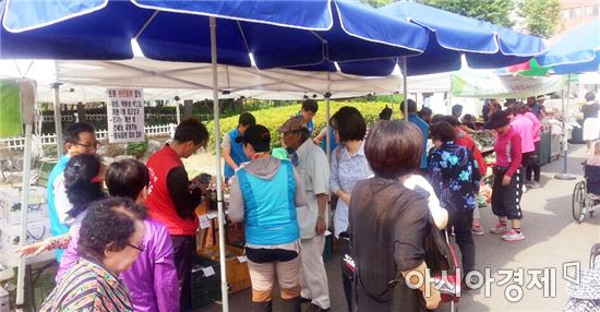 영암군, 영등포구청서“농부의 시장”열어 도시소비자 공략