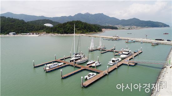 득량만 해양레저 스포츠의 랜드마크, 보성비봉마리나 개장