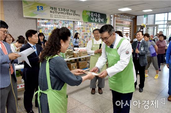 화순전남대병원 “임직원 기증품 모아 소외이웃 지원”