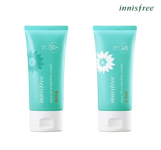 이니스프리, 촉촉한 자외선 차단제 '아쿠아 UV 듀오' 출시 