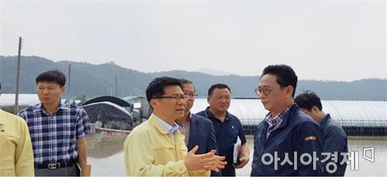 박철홍 전남도의원, 담양 우박피해 농가 방문 애로사항 청취