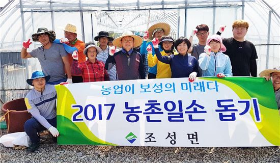 보성군 조성면, 바쁜 영농철 농촌 일손돕기 앞장