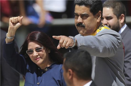 10일 2번째 임기 시작을 앞두고 대선조작 논란에 휩싸인 니콜라스 마두로 베네수엘라 대통령의 모습(사진=AP연합뉴스)