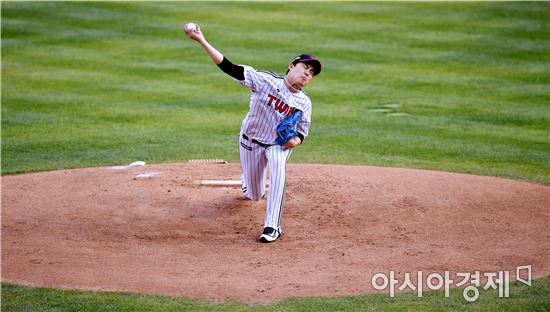 [포토]임찬규, '당당한 선발 요원'