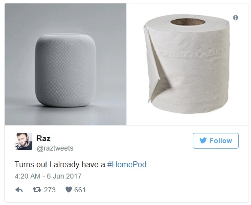 "애플표 두루마리 휴지"…'홈팟' 디자인 갑론을박