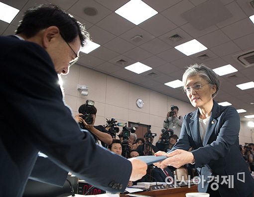 [포토]강경화 외교부 장관 후보자 인사청문회