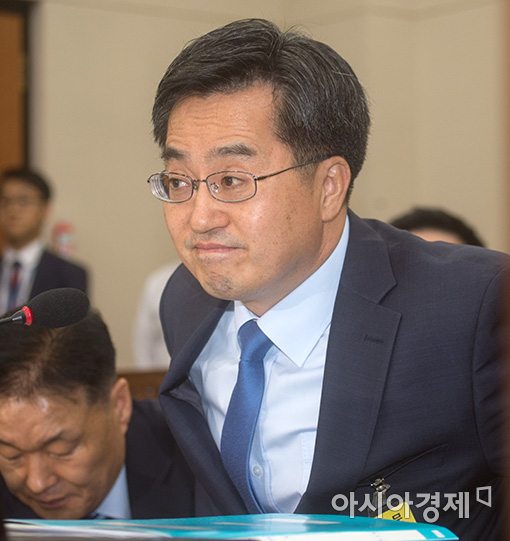 [포토]굳게 입다문 김동연 후보자