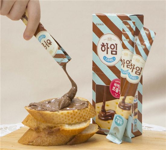 초코하임, 이젠 발라 먹는다…크라운제과, 하임스프레드 출시