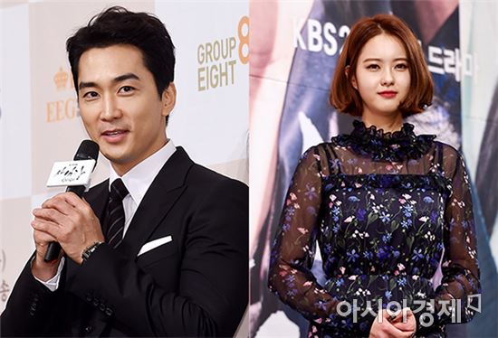 사진 왼쪽 송승헌, 사진 오른쪽 고아라. 사진 = 아시아경제 DB