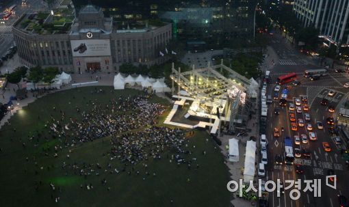 [포토]광장에서 열린 이한열 30주기 문화제