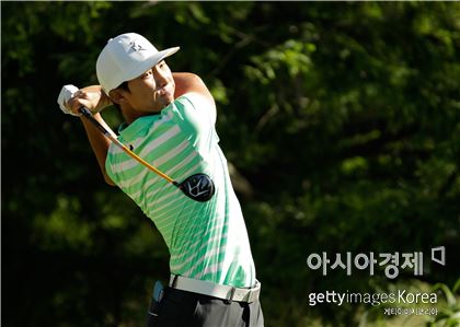김민휘가 페덱스세인트주드클래식 둘째날 12번홀에서 티 샷을 하고 있다. 멤피스(美 테네시주)=Getty images/멀티비츠 