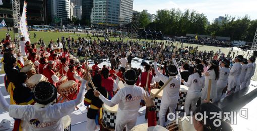 [포토]100인의 북, 소리, 무예