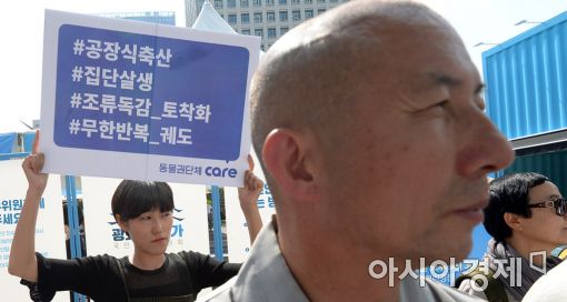 [포토]조계종 사회노동위, 조류독감 살처분 해결 촉구
