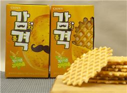 크라운, 순수감자맛 살린 감자와플 '감격' 출시