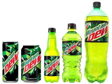 마운틴듀, 11년만에 패키지 디자인 리뉴얼…600ml 페트병 추가 출시 