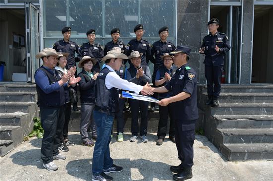 전기안전공사, 독도 경비대 위문방문