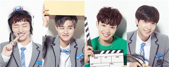 왼쪽부터 윤지성, 이대휘, 임영민, 정세운 / 사진=Mnet '프로듀스 101 시즌2' 제공