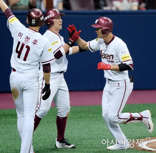 [포토]김하성, '기쁨의 만루 홈런'