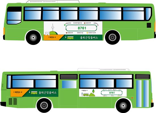 출퇴근맞춤버스인 '다람쥐버스'의 디자인 (사진=서울시 제공)