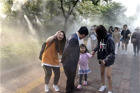 노원구, 고정형 미세먼지 저감 안개분무 장치 개발중