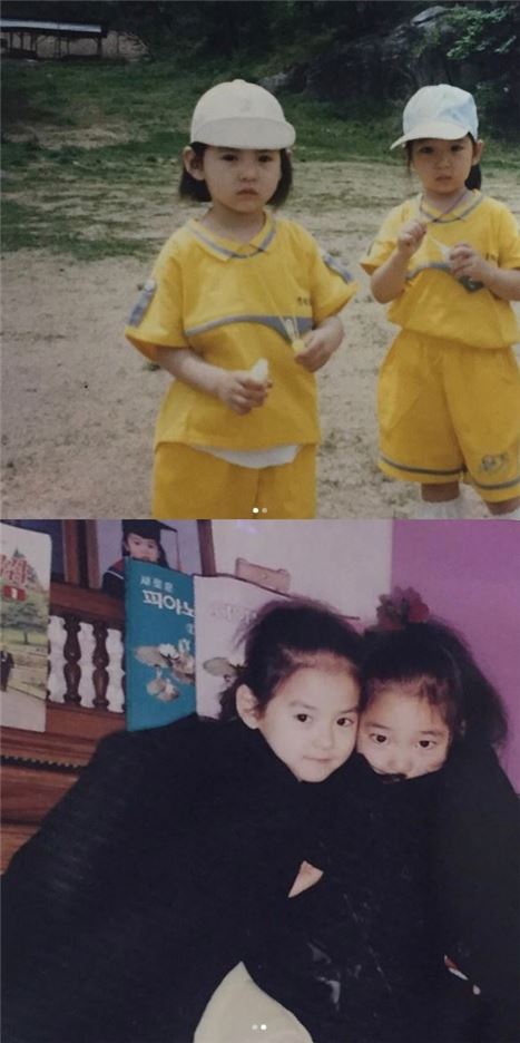 배우 김윤혜(왼쪽)의 어린 시절/사진=김윤혜 인스타그램 캡처